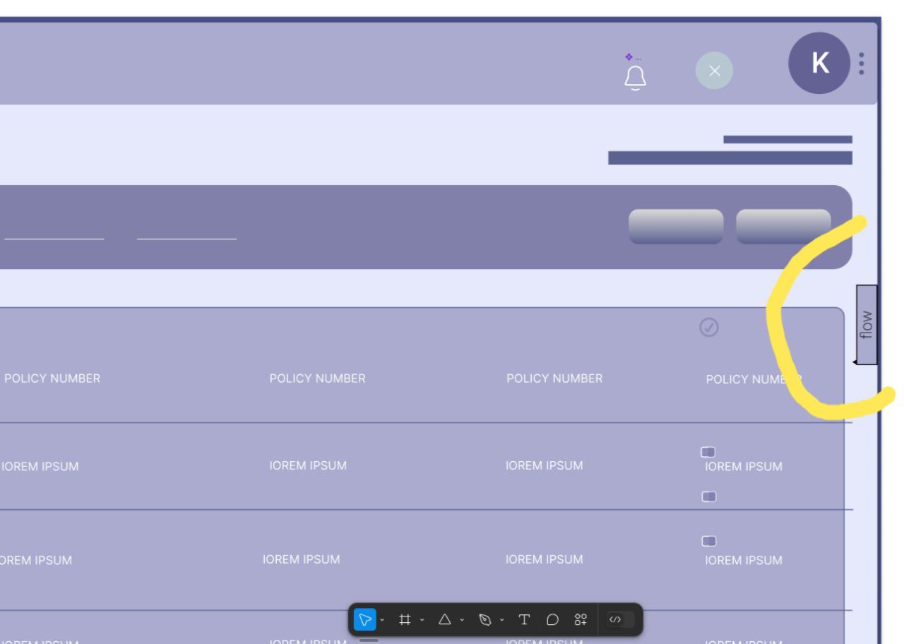 Wireframe of the Application - Layout 5